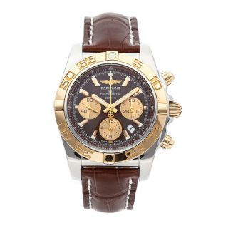Breitling Chronomat 44 Auto Steel Rose Gold Mens Strap Watch Date Cb011012/q576