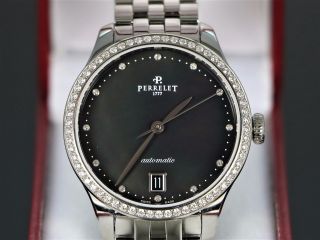 Perrelet Diamond Watch A2070/8 Classic 33mm First Class Lady Automatic Stainless