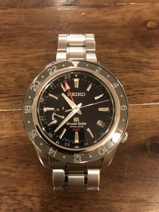 Pre - Owned Grand Seiko Sbge001 Spring Drive Gmt Men 