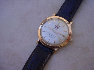 Extremely RARE 18K Pink Gold Movado Chronometer 28 Jewels,  Royal Kuwaiti GIFT. 2
