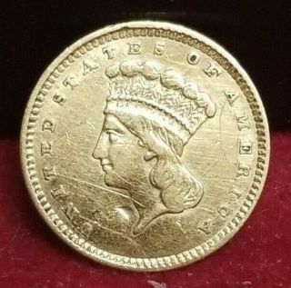 1857 $1 Gold Dollar Type 3
