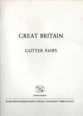 Ka - Be Great Britain Hingeless Maroon Spring Back Album For Gutter - Pairs