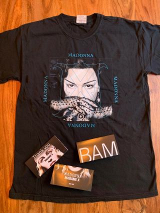 Madonna Official Madame X Tour T - Shirt Exclusive Citi Sound Vault One Night Bam