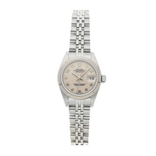 Rolex Datejust Auto 26mm Steel White Gold Ladies Jubilee Bracelet Watch 79174