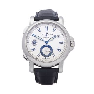Ulysse Nardin Dual Time Stainless Steel Watch 243 - 55 Com2219