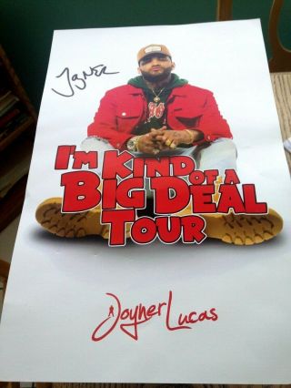 Awesome Collectible " Lucas Joyner " Autographed Tour Poster