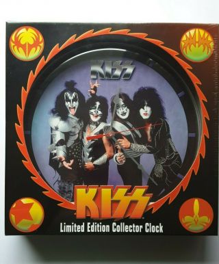 Kiss Limited Edition Collector Wall Clock New/sealed Official 2002 Rare/oop