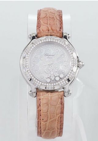 Chopard Happy Sport Snowflake Diamond Stainless Steel Watch $12000