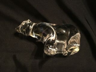 Villeroy & Boch Lead Crystal Glass Polar Bear Figurine Stamped Euc