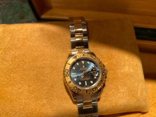 Ladies Rolex Yacht Master 29mm Two Tone Blue Dial