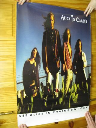 Alice In Chains Poster On Tour Band Shot