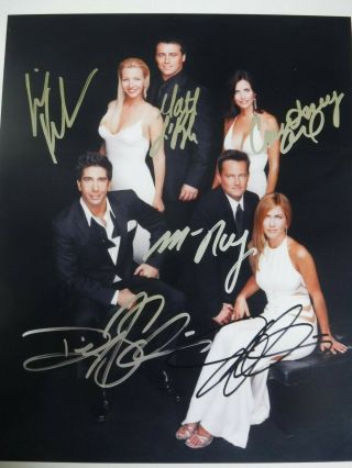 " Friends " Cast Signed By Six (6) - Aniston,  Cox,  Perry,  Et.  C.