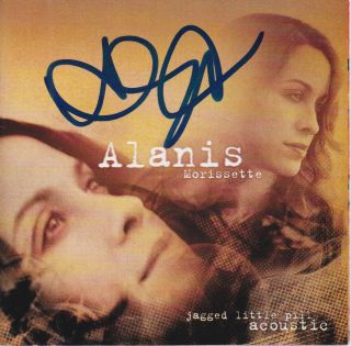 Alanis Morissette Signed Jagged Little Pill Acoustic Cd