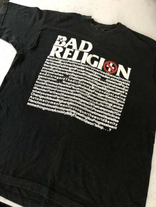 Bad Religion Generator Vintage Shirt Xl