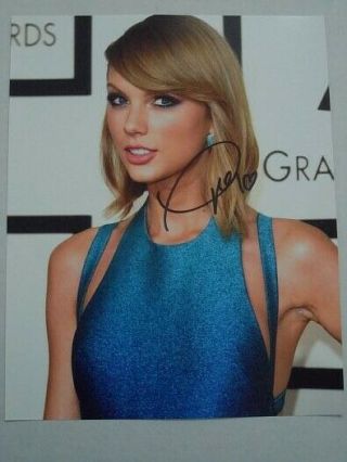 Taylor Swift 8x10 Signed Photo Autographed - " Pop Singer "