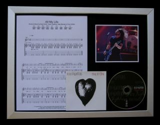 Foo Fighters All My Life Limited Top Quality Cd Framed Display,  Fast Global Ship