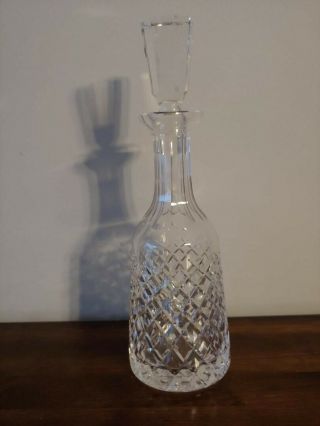 Waterford Crystal Wine Decanter With Stopper; Pattern: Lismore; Euc