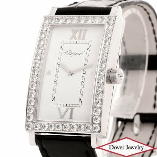 Chopard Classique Large Rectangle Diamond 18k Gold Watch 17/3527/8/20 $42000.  00