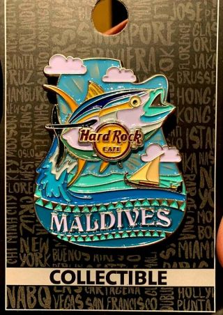 Hard Rock Cafe Maldives 2019 City Icon Pin