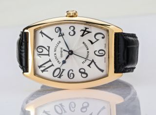 Franck Muller Cintree Curvex Ref 2852 Sc 18k Yellow Gold Wristwatch