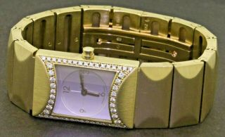 Fred Paris Heavy 18k Gold.  50ctw Vs1/e Diamond Quartz Ladies Watch