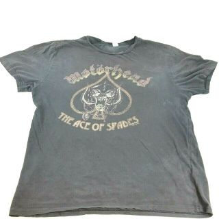 Motorhead The Ace Of Spades T Shirt War Pig Metal Skull Distress Streetwear Vtg