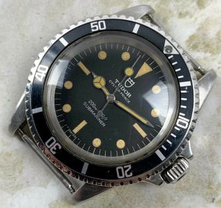 Vintage Tudor (by Rolex) Submariner Wristwatch Ref.  7016/0 Black Dial 2