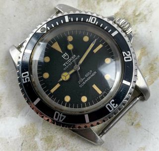 Vintage Tudor (by Rolex) Submariner Wristwatch Ref.  7016/0 Black Dial 3