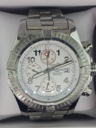 Mens Breitling Avenger A13370 48mm Automatic Chronometer Stainless Watch