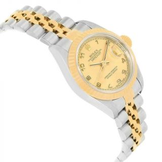 Rolex Datejust Steel Yellow Gold Arabic Dial Ladies Watch 79173 3