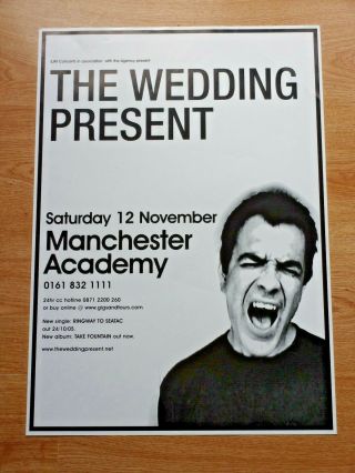 The Wedding Present Uk Tour Poster Manchester 2007 Collectors Item