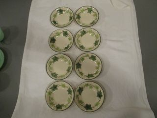 Set Of 8 Franciscan Ivy Dessert Berry Dish Bowl Usa 5 1/4 "