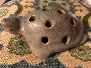 Marked Niloak Pottery Turtle Flower Frog Matte Glaze Mid Century No Chips/flaws