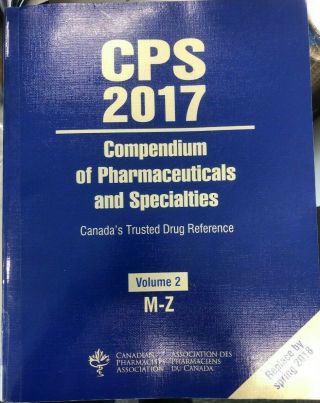 Compendium Of Pharmaceuticals And Specialties Cps 2017 Drug Guide Vol 2 M - Z
