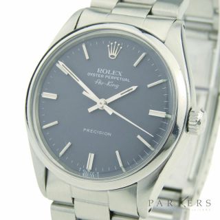 ROLEX AIR - KING OYSTER PERPETUAL STAINLESS STEEL WRISTWATCH 5500 DATED CIRCA 1978 2