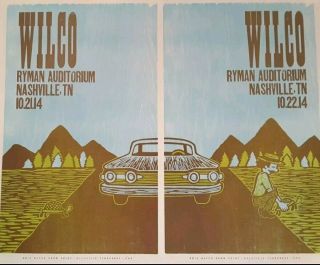Wilco Two Poster Set Hatch Show Print Nashville Ryman Poster