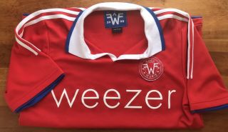 Weezer Vintage 2009 “rock Music " 22 Jersey Style Tour Shirt Adult Large Rare