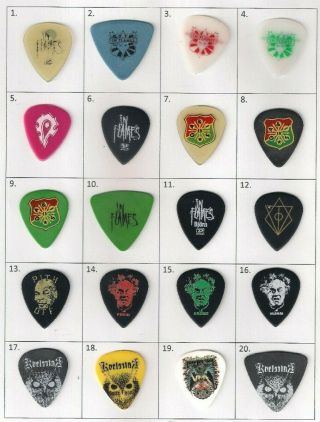 (16 Of 20) Rare And Collectable In Flames Guitar Pick /plectrum