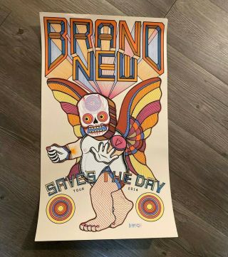 Saves The Day Tour 2014 Poster Print Limited Jesse Lacey Deja Entendu