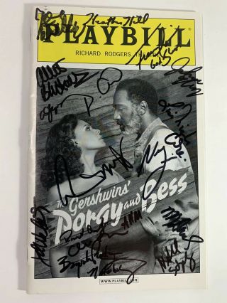Audra Mcdonald & Norm Lewis Cast Signed Autographed Porgy And Bess Playbill 2012