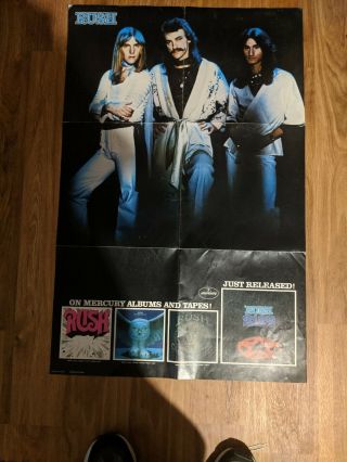 Vintage Rush Poster Promo Poster Rare.