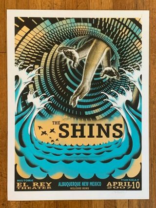 The Shins Rare 2007 Concert Poster Albuquerque Signed By James Mercer