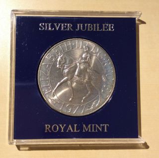 Gb United Kingdom 1977 Silver Jubilee Royal Crown In Case