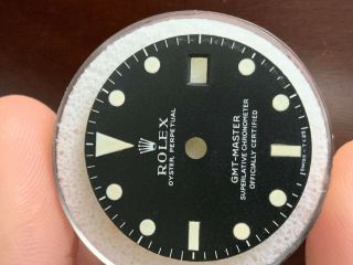Rolex GMT Master 1675 MK 1 Dial for Vintage Watch Parts Repair 2