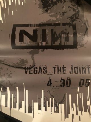 Nine Inch Nails Tour Poster Lithograph The Joint Las Vegas 2005