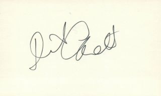Dick Cavett Comedian Talk Show Host 1975 Tv Autographed Signed Index Card