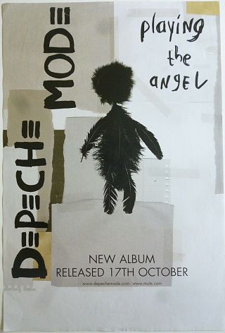 Depeche Mode Playing The Angel Official Uk Record Company Poster