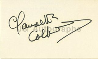 Claudette Colbert - American Stage And Film Actress - Authentic Autograph