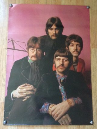 The Beatles Italian Import Poster From Arti Grafiche Ricordi 27 " X 38.  5 "