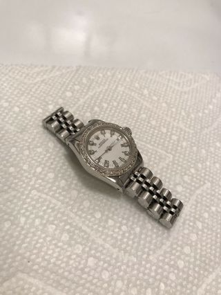 Ladies Rolex Oyster Perpetual Watch 26mm Model 67180 Diamond Bezel And Dial.